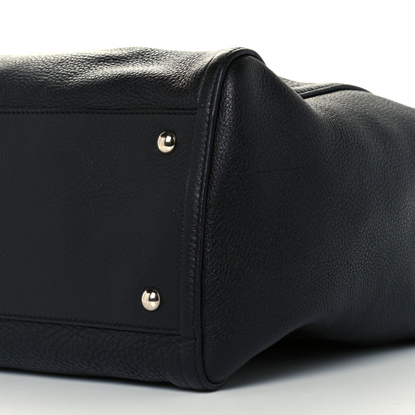 Pebbled Calfskin Medium Soho Shoulder Bag Black