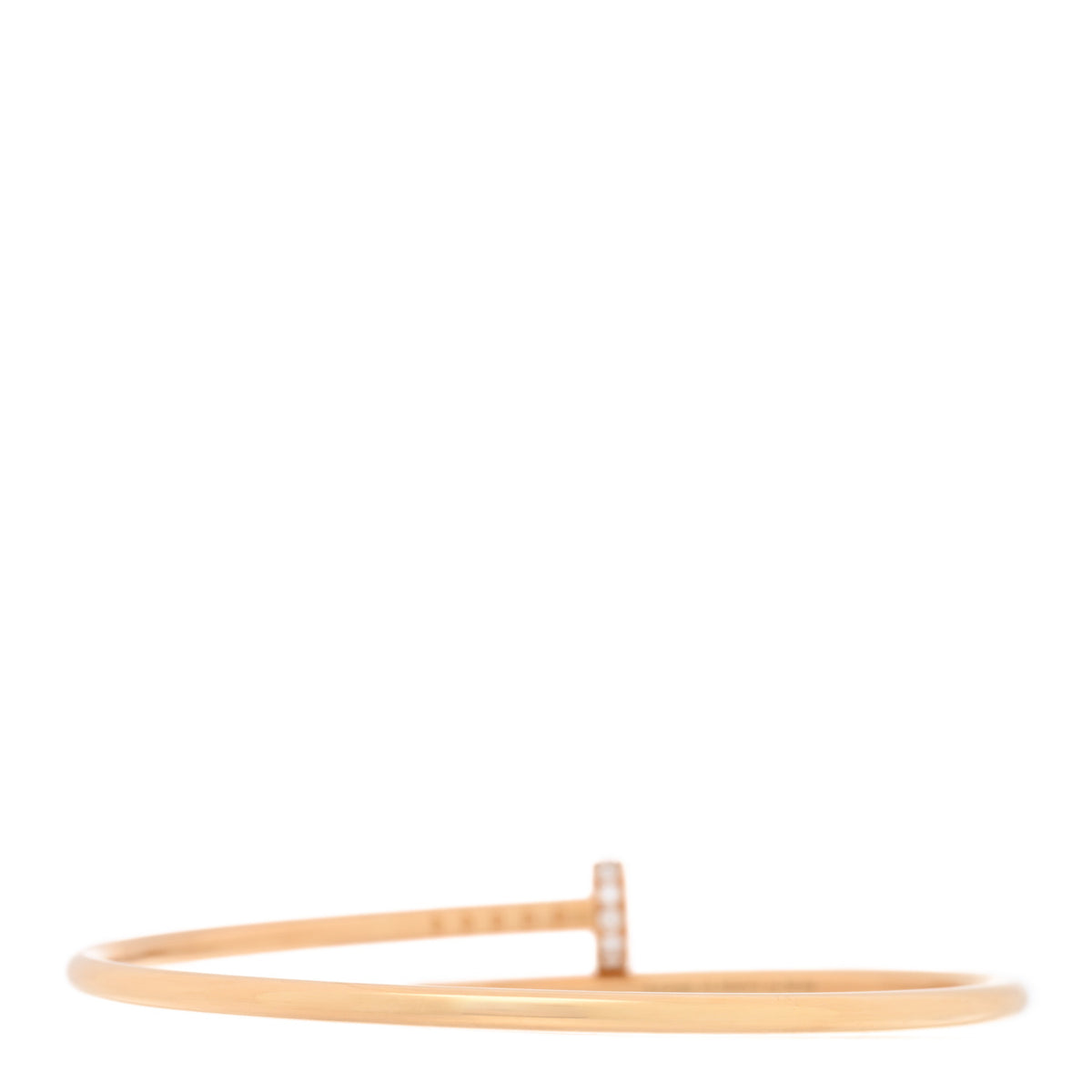 18K Yellow Gold Diamond Small Juste Un Clou Bracelet 16