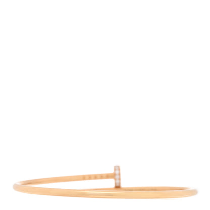 Cartier 18K Yellow Gold Diamond Small Juste Un Clou Bracelet 16 2 of 5