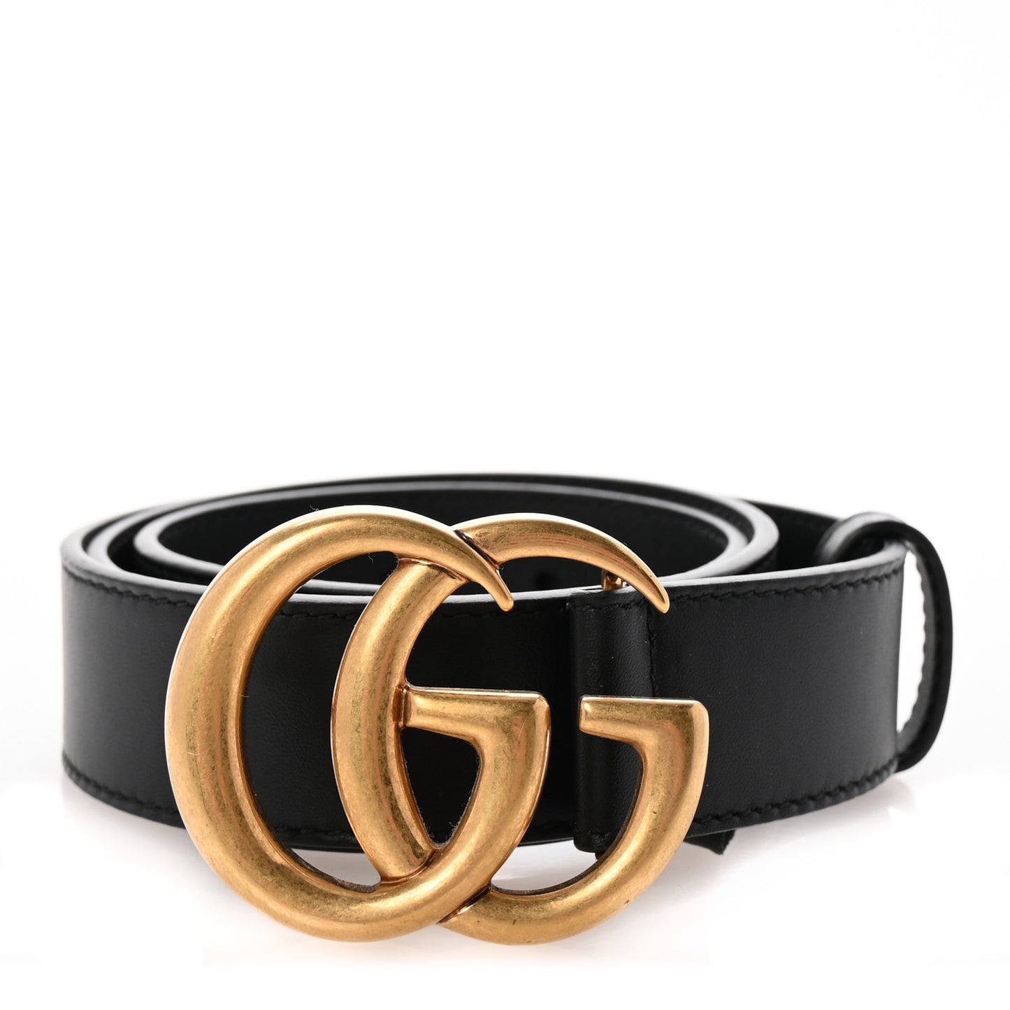 Calfskin Double G 20mm Belt 75 30 Black