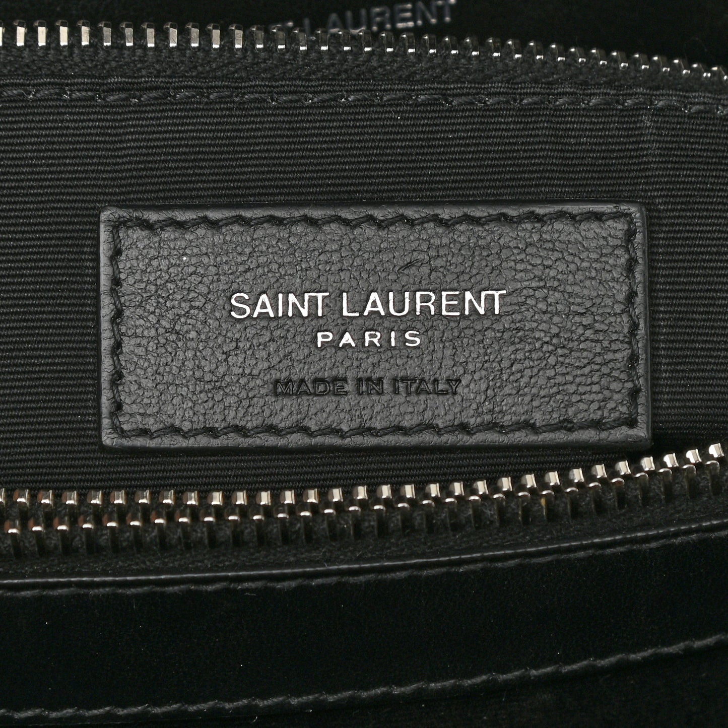 Calfskin Y Quilted Monogram Medium Loulou Chain Satchel Black