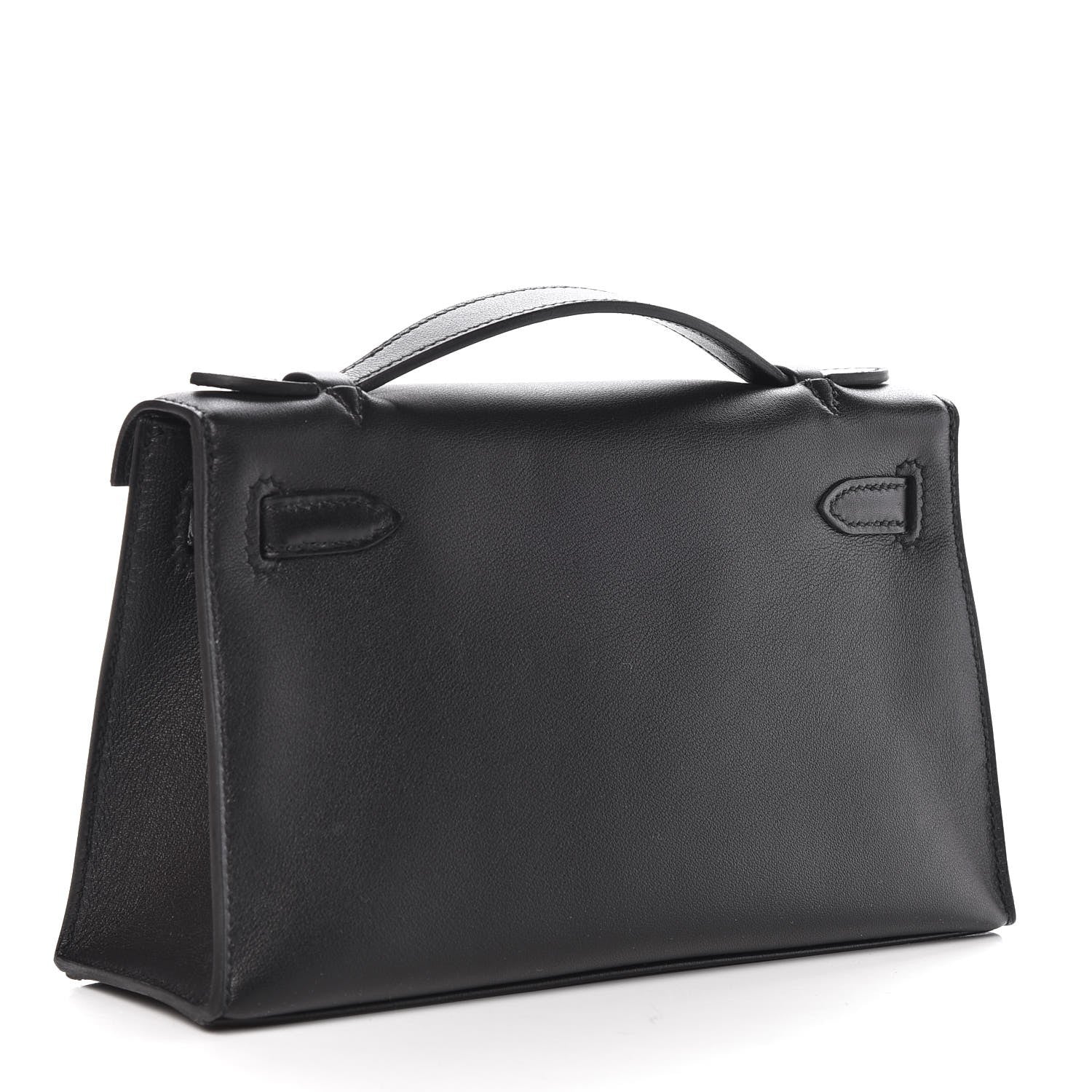 Hermes Swift Kelly Pochette Clutch Black 3 of 25
