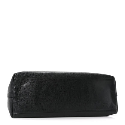 Gucci Calfskin Large Gifford Braided Handle Tote Black 4 of 10