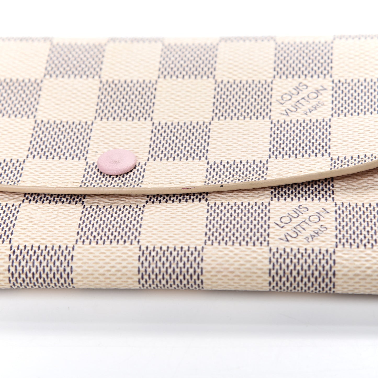 Damier Azur Emilie Wallet Rose Ballerine