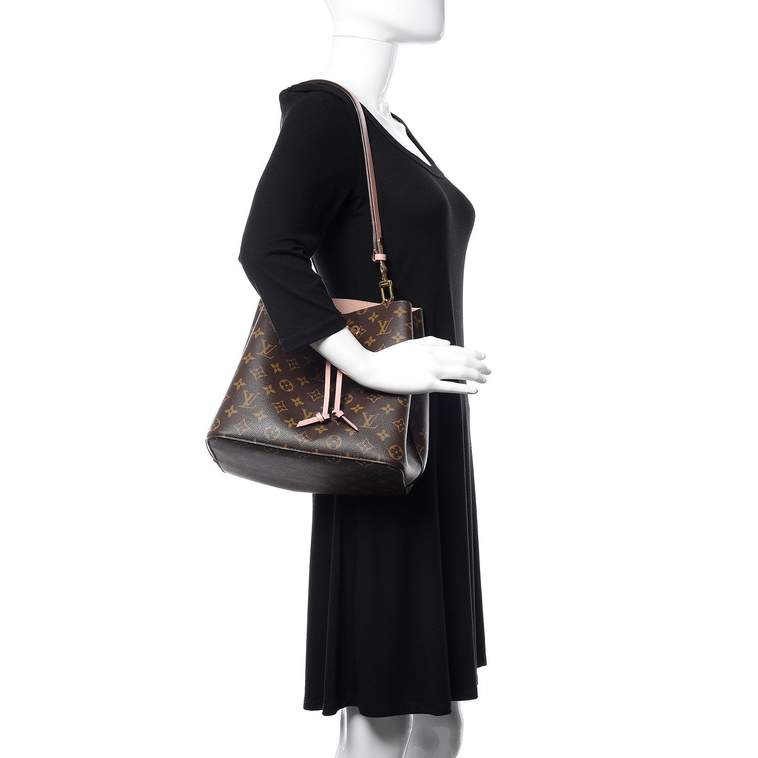 Louis Vuitton Monogram Neonoe MM Rose Poudre 2 of 12