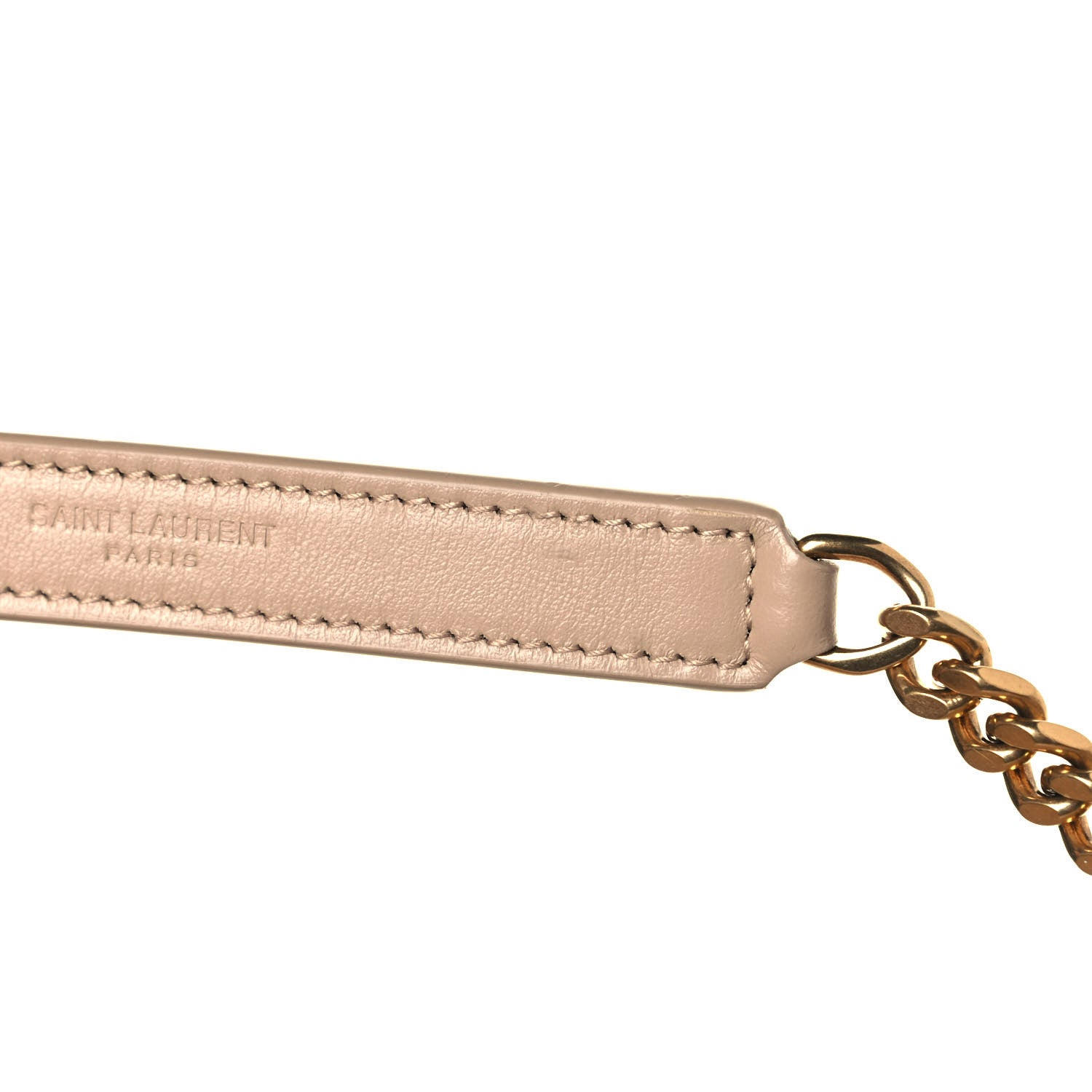 Saint Laurent Calfskin Y Quilted Monogram Medium Loulou Chain Satchel Dark Beige 12 of 15