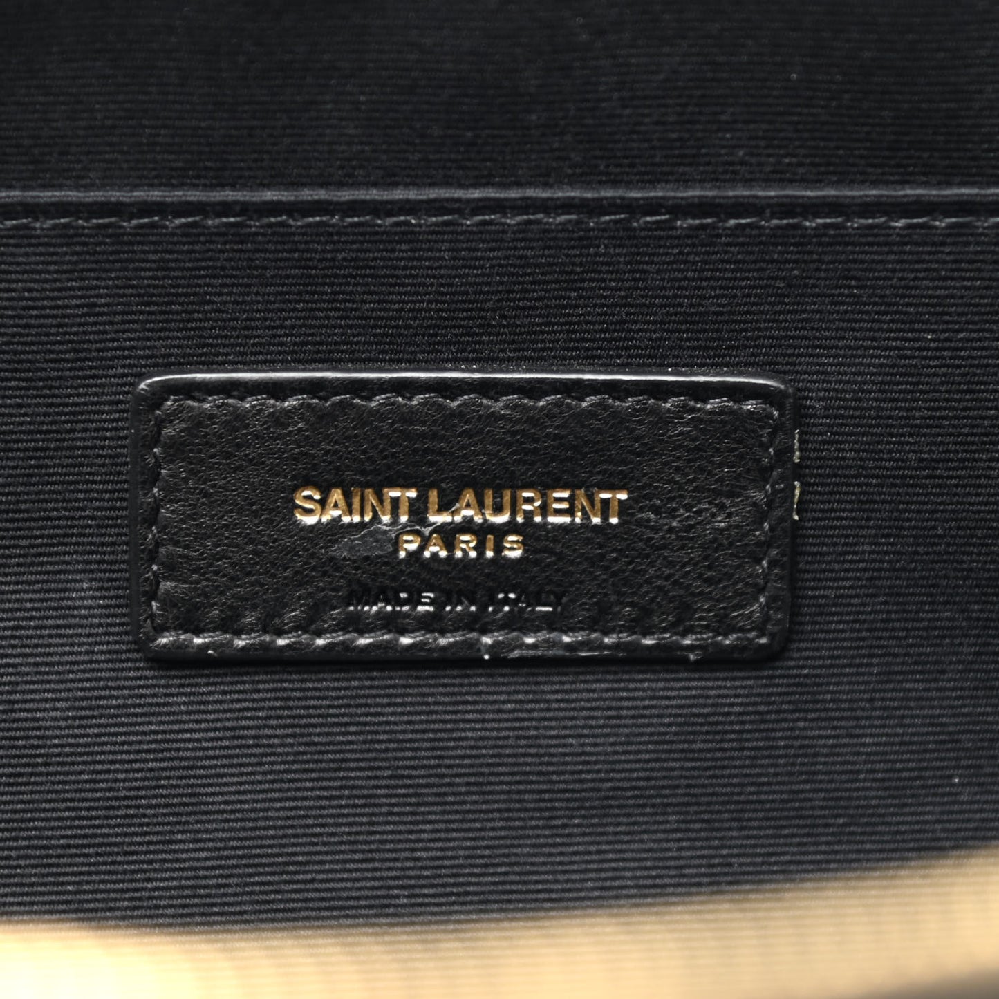 Lambskin Patchwork Monogram Jamie Document Holder Black