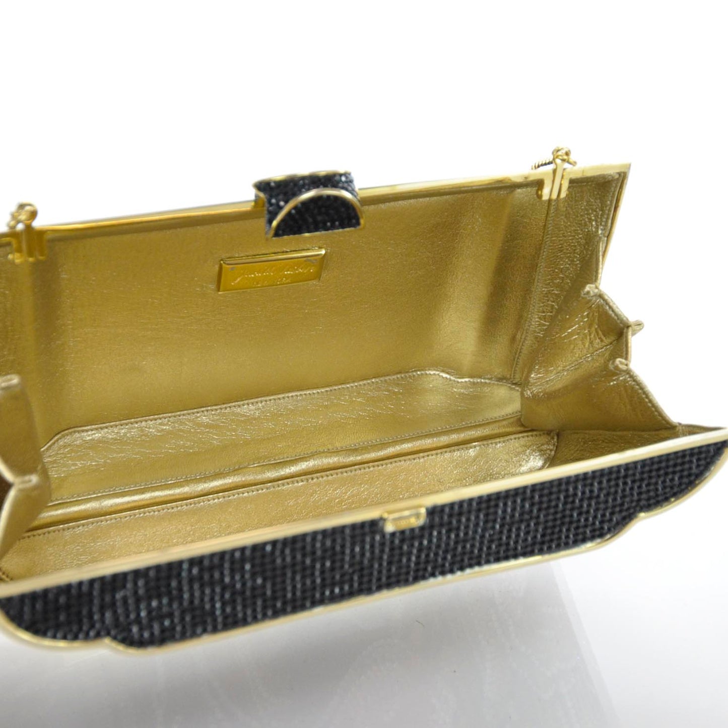 Swarovski Crystal Floral Minaudiere Evening Clutch Bag