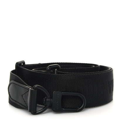 Louis Vuitton Nylon Calfskin Monogram Shadow Duo Messenger Shoulder Strap Black 2 of 5