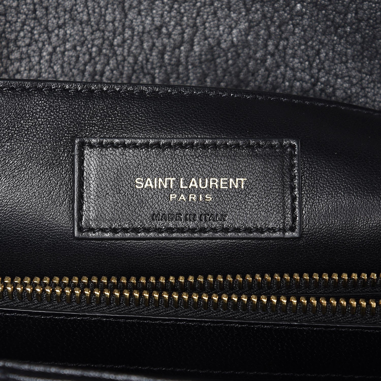 Saint Laurent Sheepskin Matelasse Chevron Monogram Large College Satchel Black 7 of 8