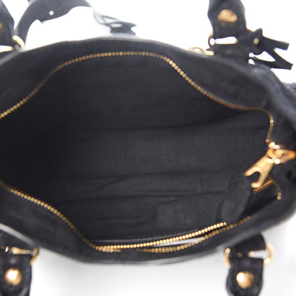 Balenciaga Baby Daim Suede Giant 12 Gold Hardware Mini City Black 4 of 9