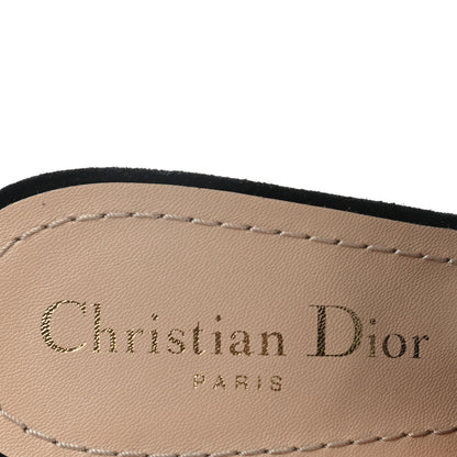 Christian Dior Embroidered Calfskin Plumes Sweet D Sling-Back Pumps 37 Multicolor 8 of 9