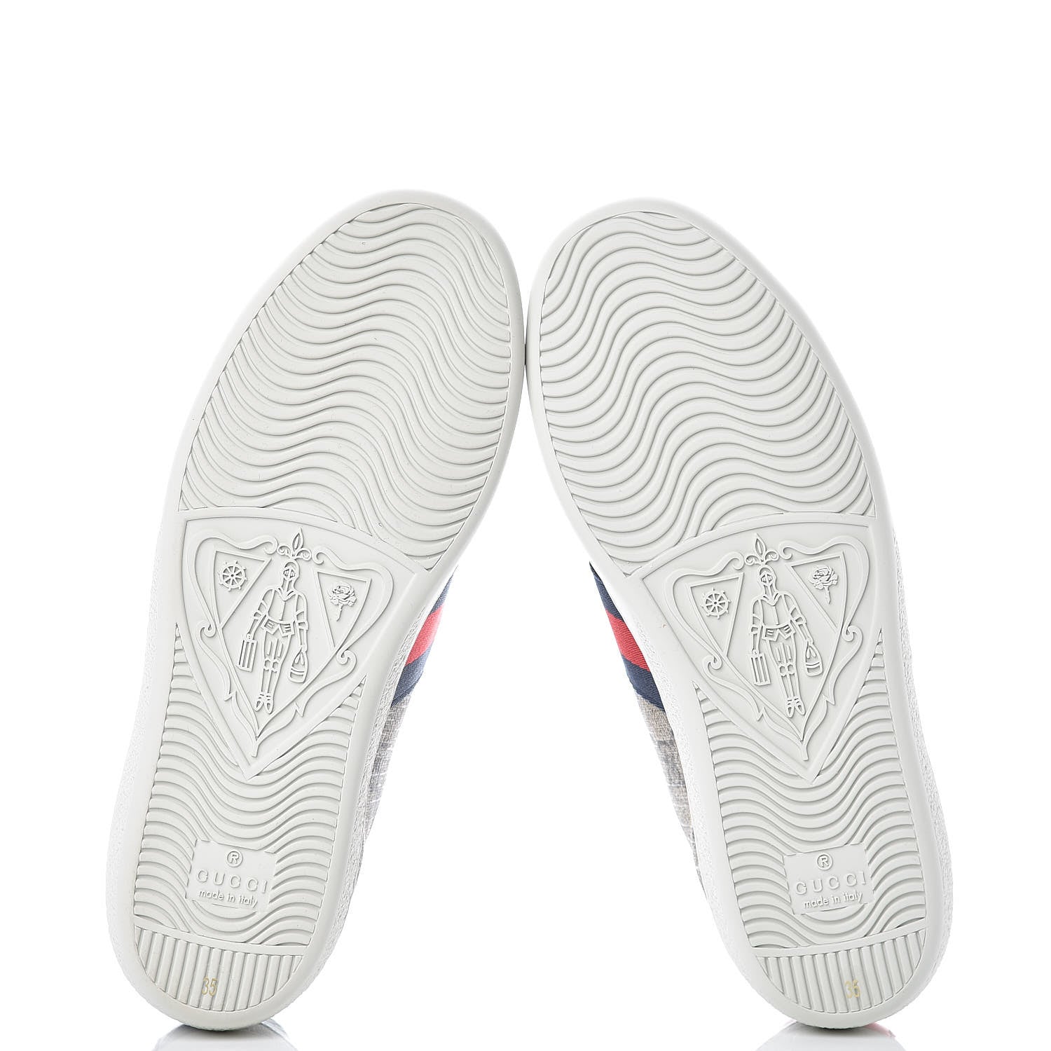 Gucci GG Supreme Monogram Womens Ace Low-Top Sneaker 35 Beige 5 of 11