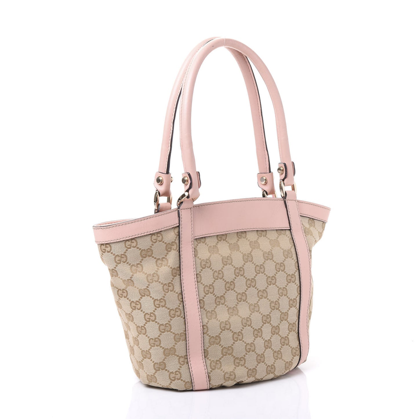 Monogram Small Gold D Ring Tote Pink