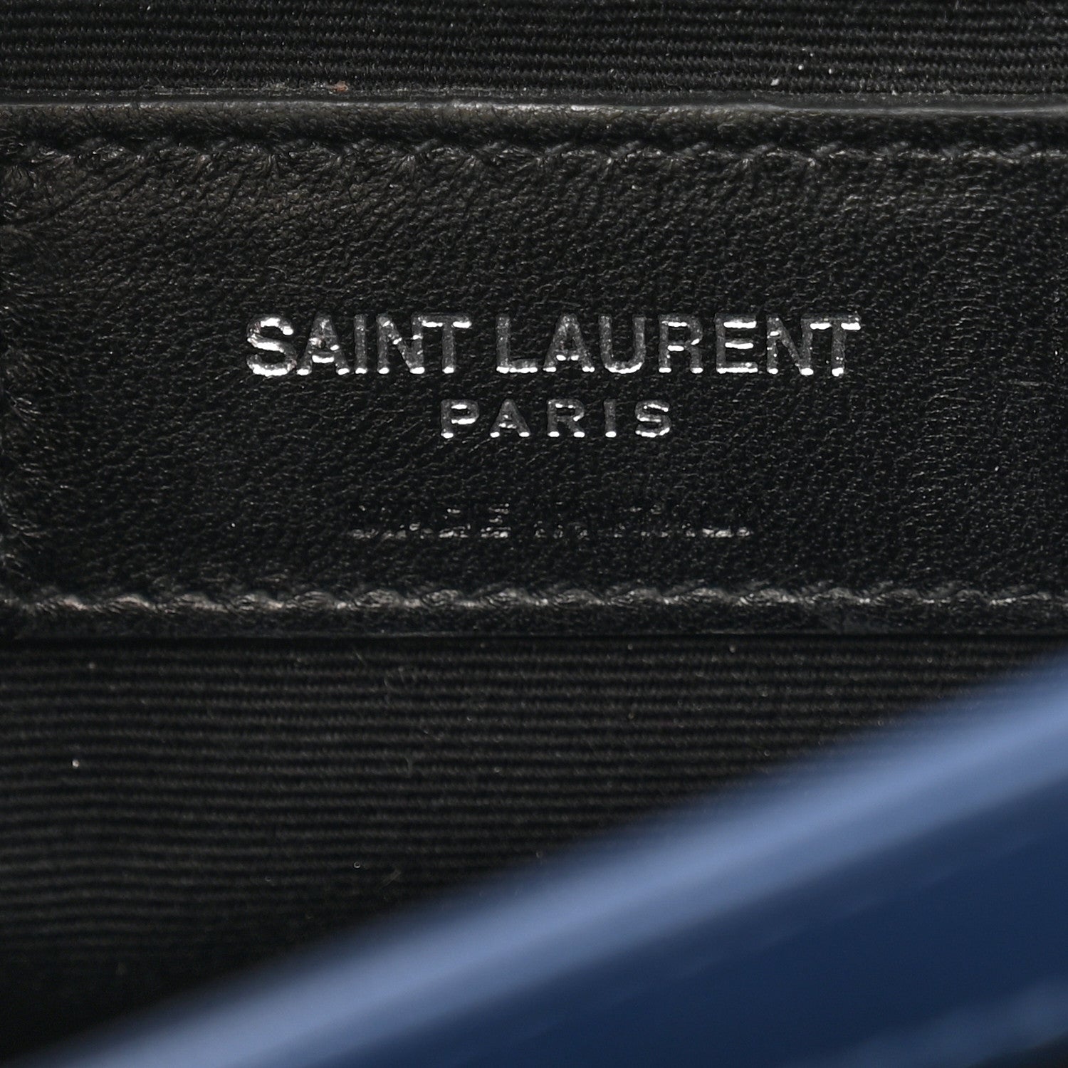 Saint Laurent Calfskin Y Quilted Monogram Toy Loulou Chain Satchel Denim 7 of 13