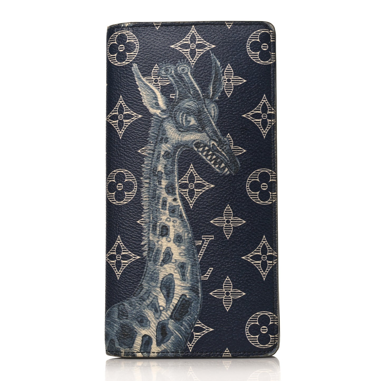 Savane Monogram Chapman Giraffe Brazza Wallet Encre