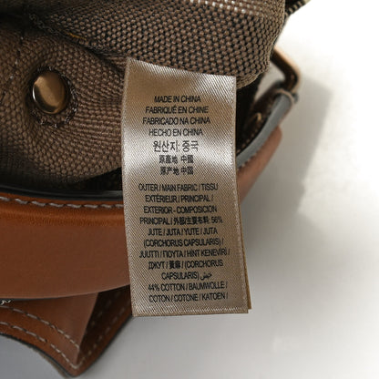 Burberry Canvas Mega Check Medium Ashby Hobo Saddle Brown 7 of 13