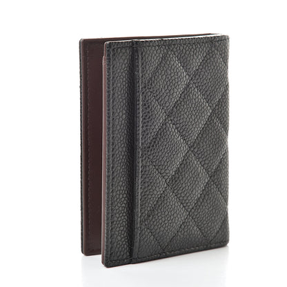 Chanel Caviar Quilted Card Holder Wallet Black 3 of 8