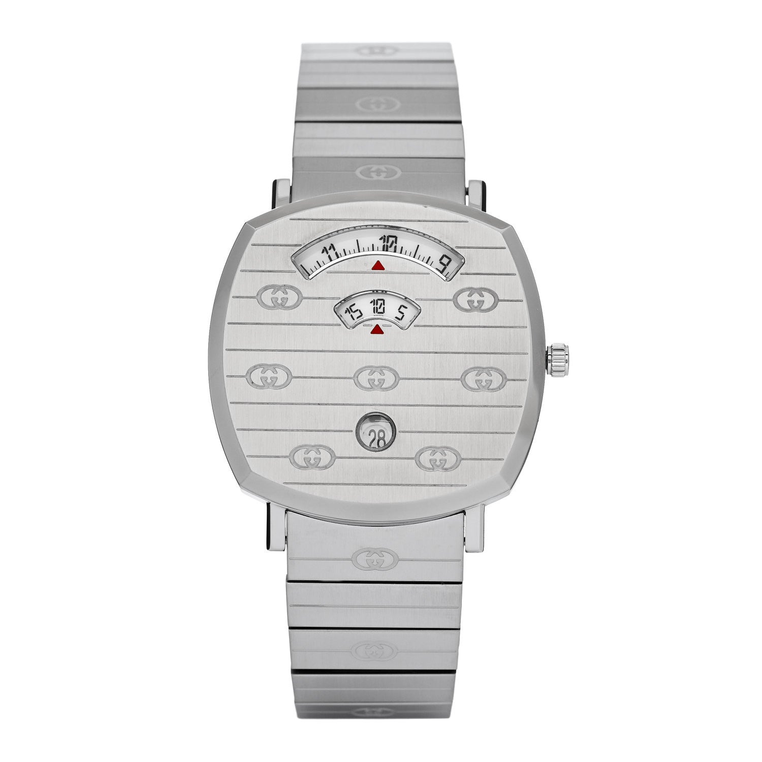 Gucci Stainless Steel 38mm Grip Quartz Watch 1 of 5