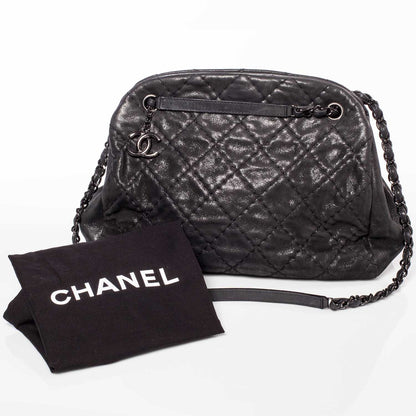 Chanel Iridescent Calfskin Large Just Mademoiselle Black 3 of 9