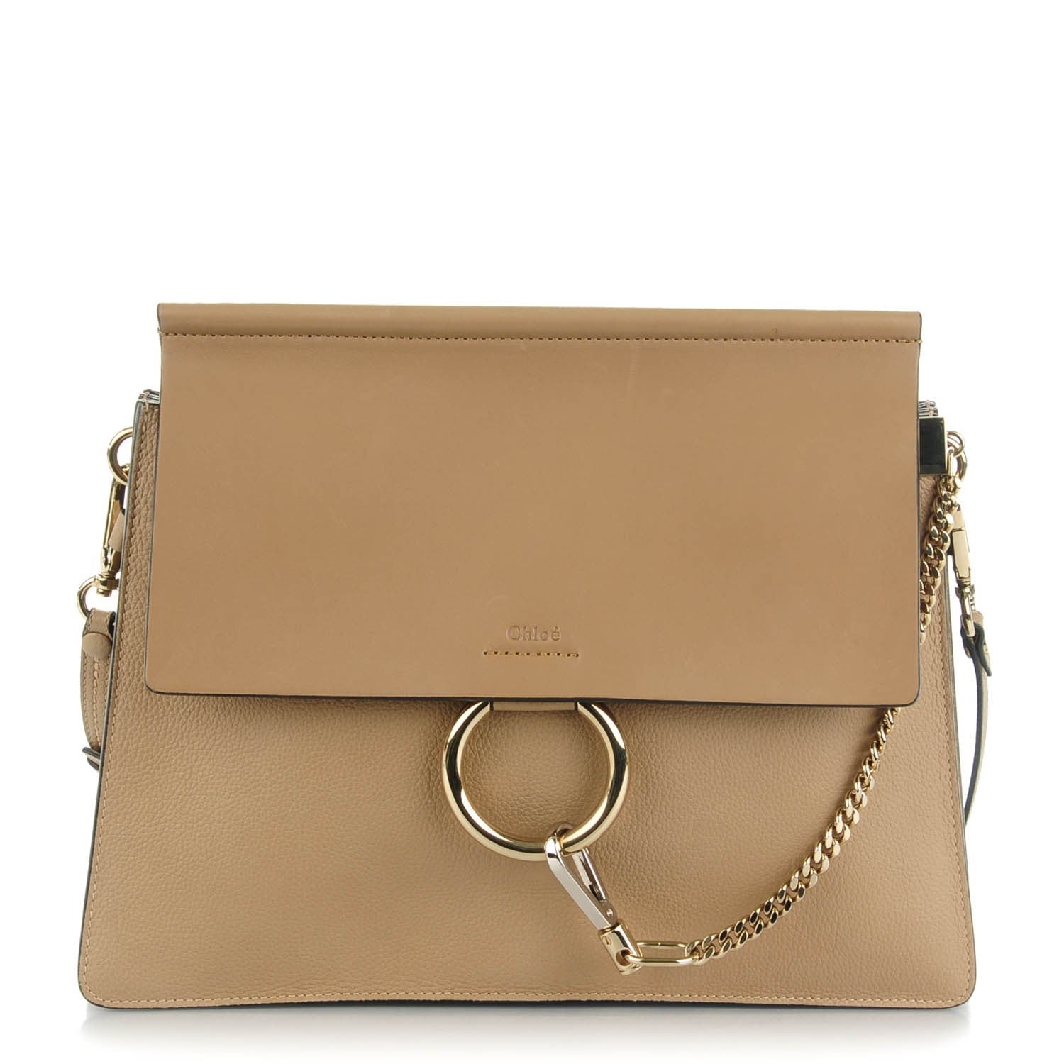 Chloe Calfskin Medium Faye Shoulder Bag Desert Beige 1 of 8