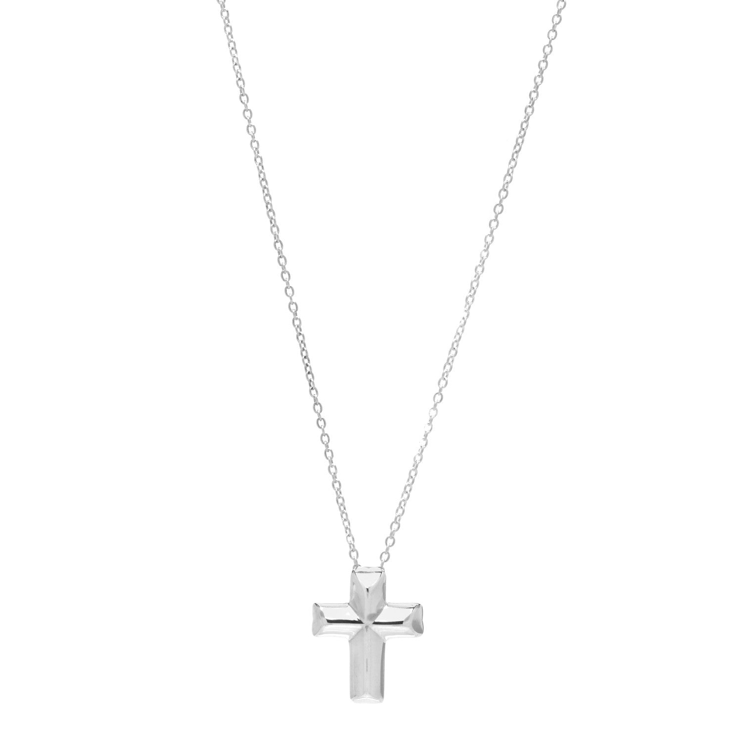 Tiffany Sterling Silver Paloma Picasso Tenderness Cross Pendant Necklace 1 of 7