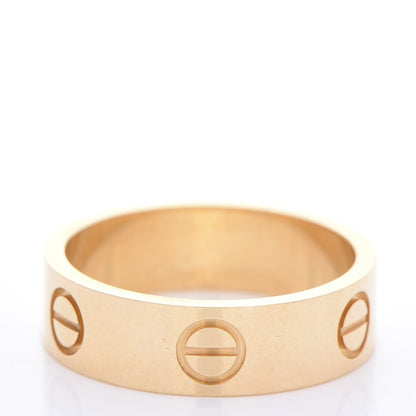 Cartier 18K Yellow Gold 5.5mm LOVE Ring 53 6.5 3 of 5