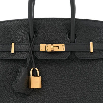Hermes Togo Birkin 25 Black 8 of 11