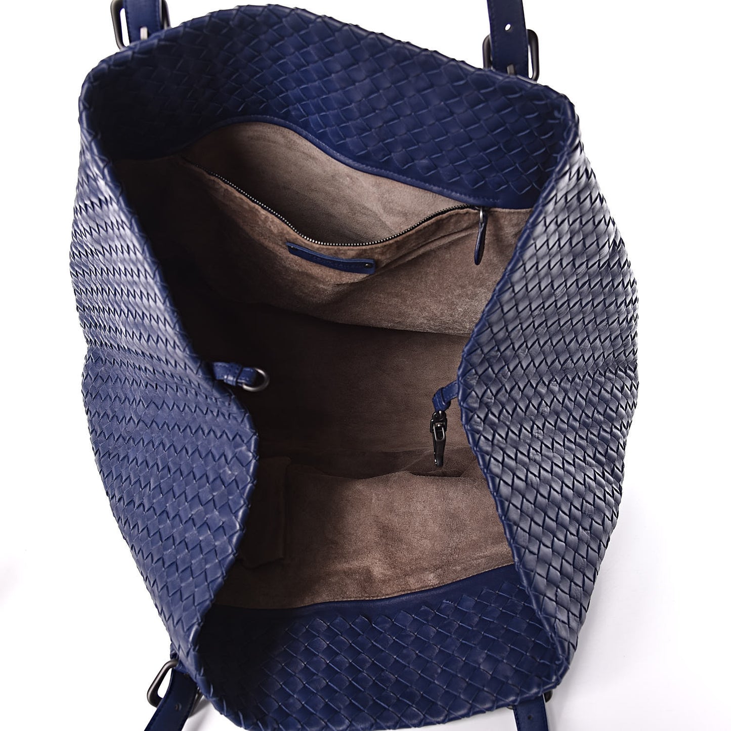 Nappa Intrecciato Large Seamless Tote Atlantic