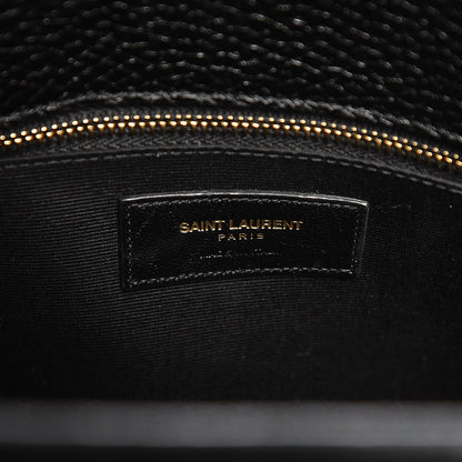 Saint Laurent Grained Calfskin Small Sac De Jour Black 7 of 13