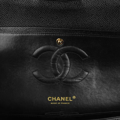 Chanel Caviar Quilted Medium Double Flap Black 7 of 8