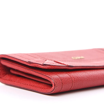 Chloe Grained Calfskin Paraty Continental Wallet Red 9 of 15