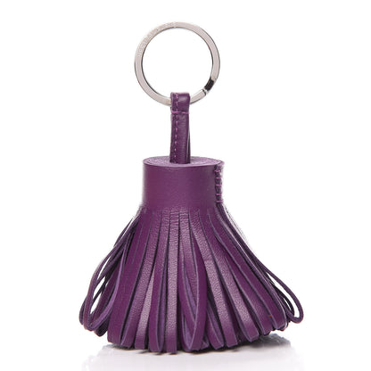 Hermes Lambskin Carmen Tassel Key Holder Violet 1 of 4