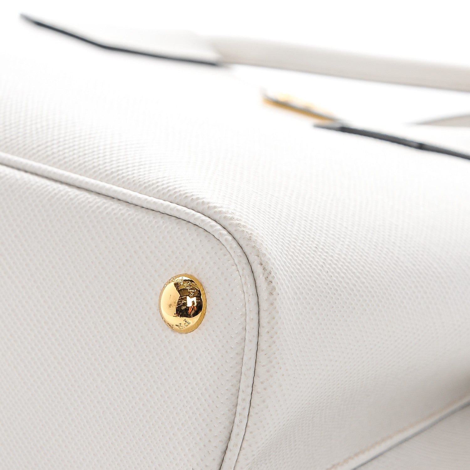 Prada Saffiano Cuir Small Double Bag Talco Nero Black 8 of 10