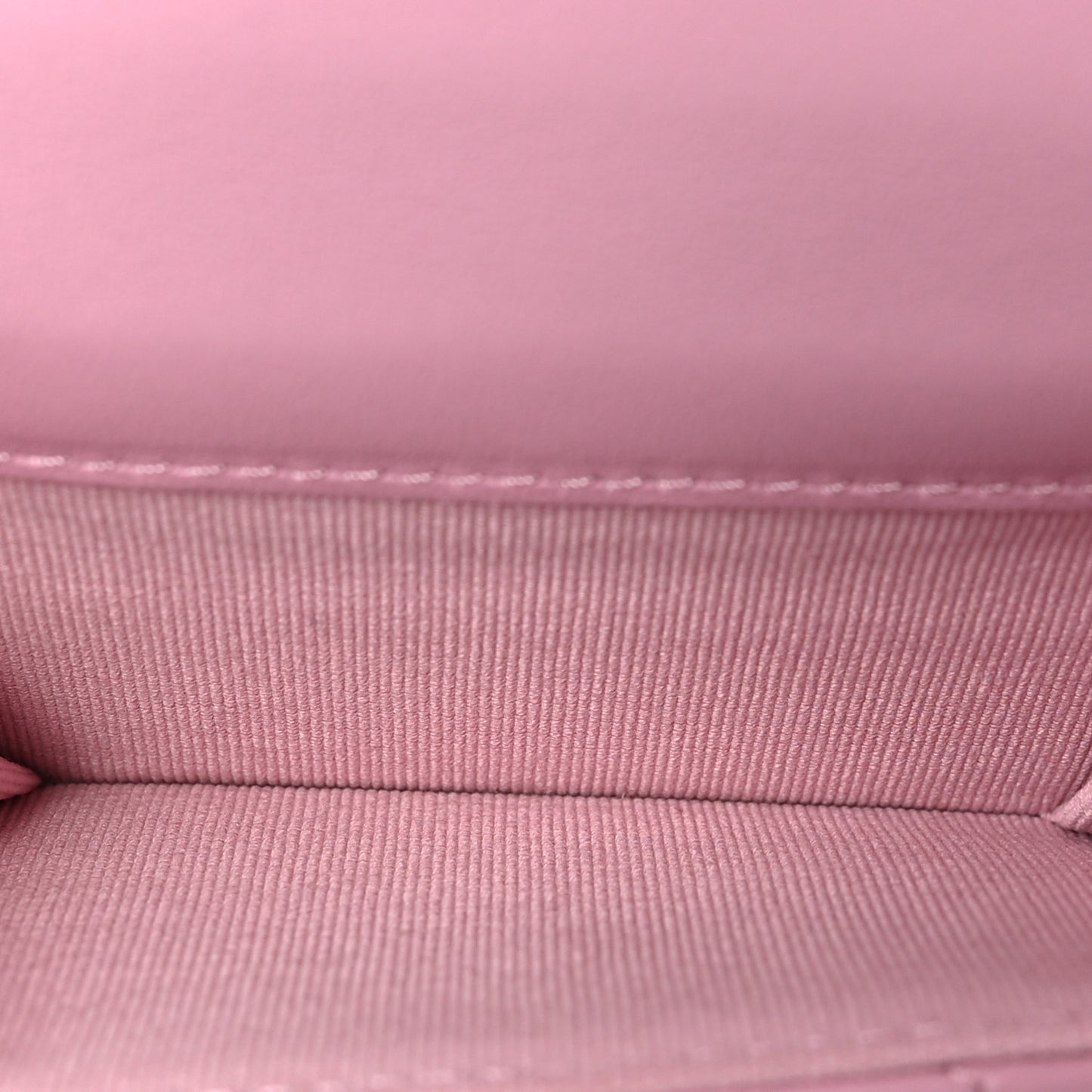 Goatskin Quilted Chanel 19 Small Flap Wallet Pink