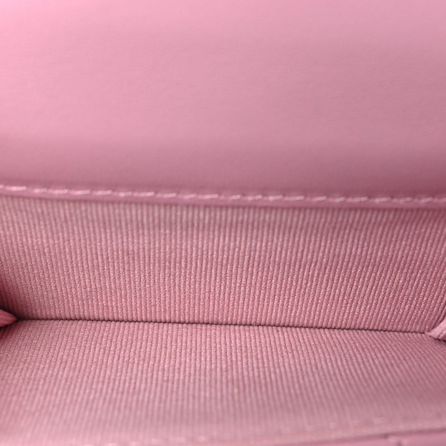 Chanel Goatskin Quilted Chanel 19 Small Flap Wallet Pink 5 of 7
