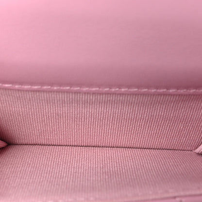 Chanel Goatskin Quilted Chanel 19 Small Flap Wallet Pink 5 of 7