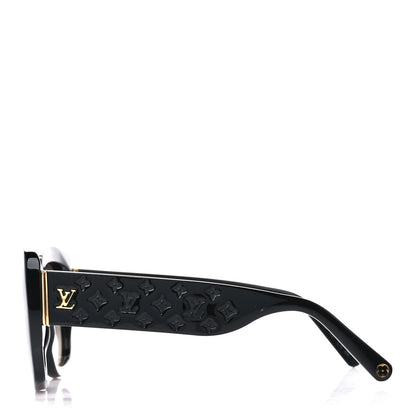 Louis Vuitton Acetate LV Empreinte Square Sunglasses Z1611E Black 3 of 10