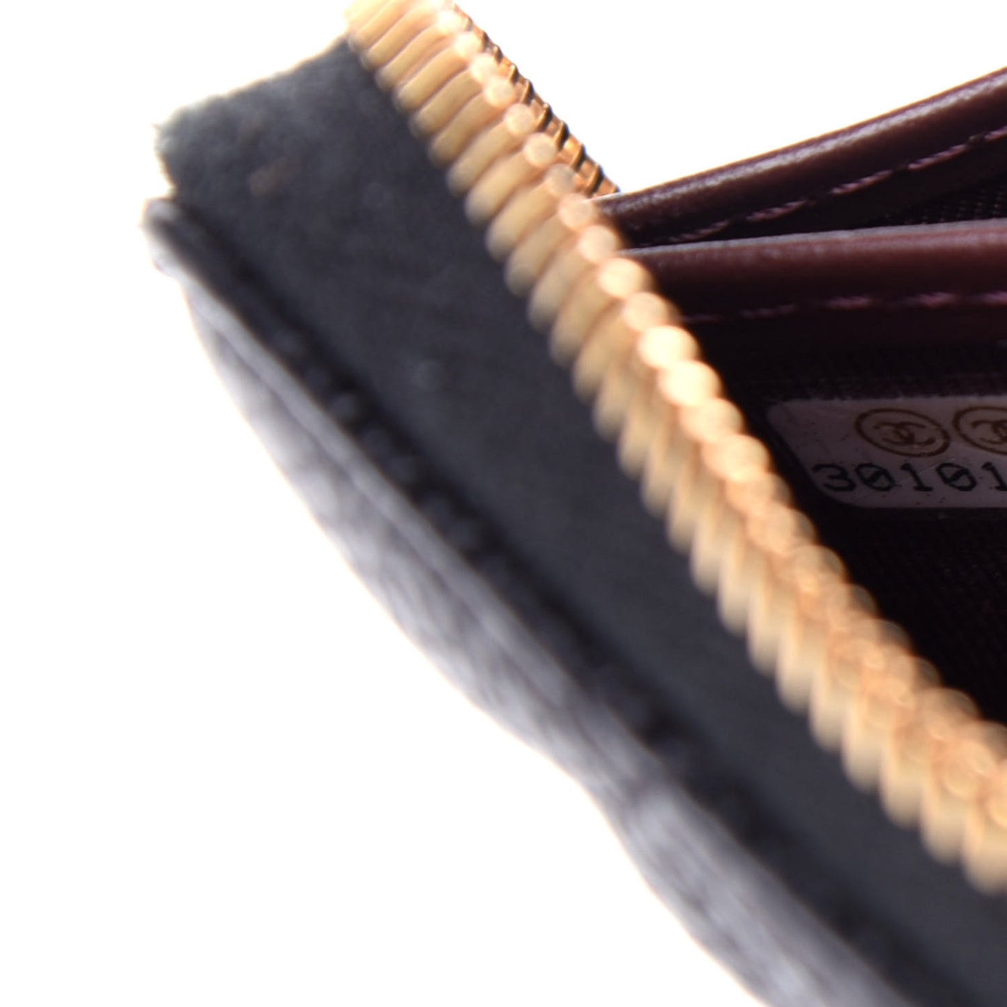 Caviar Quilted Large Gusset Zip Around Wallet Black