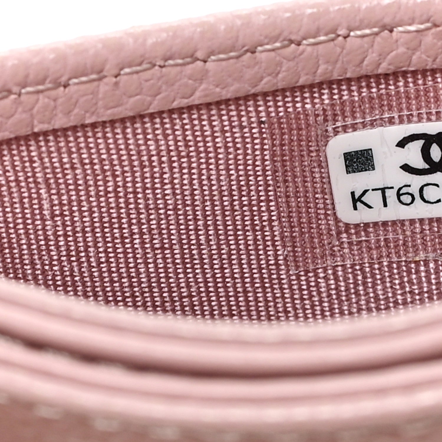 Chanel Caviar Quilted Card Holder Light Pink 8 of 8