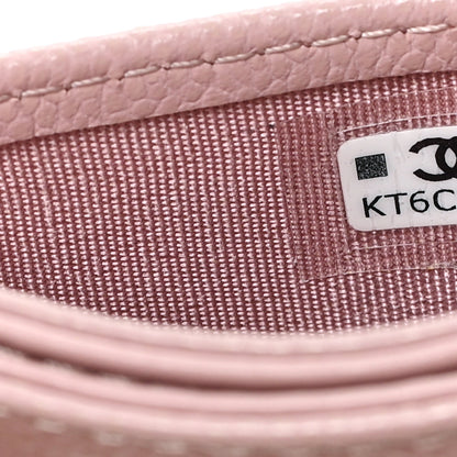 Chanel Caviar Quilted Card Holder Light Pink 8 of 8