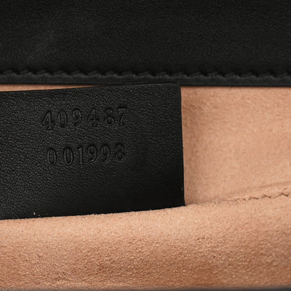 Gucci GG Supreme Monogram Bees Small Padlock Shoulder Bag Black 7 of 11