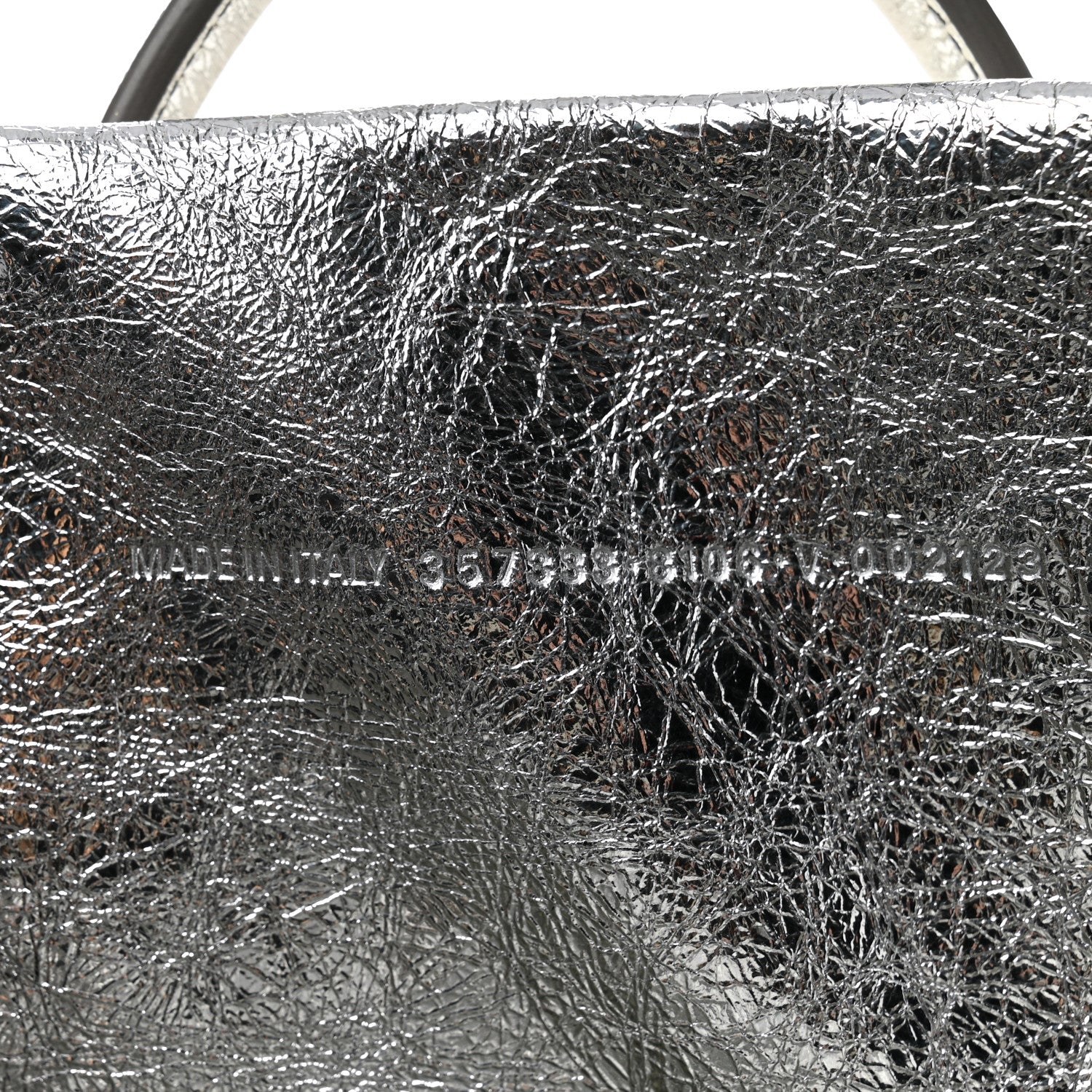 Balenciaga Metallic Calfskin Papier Mini A4 Tote Silver 8 of 12