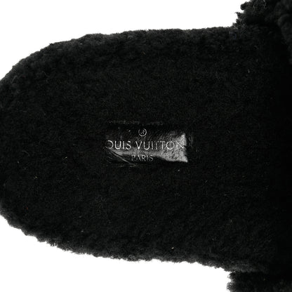 Louis Vuitton Shearling Monogram Giant Paseo Flat Comfort Mule 36 Black 6 of 7