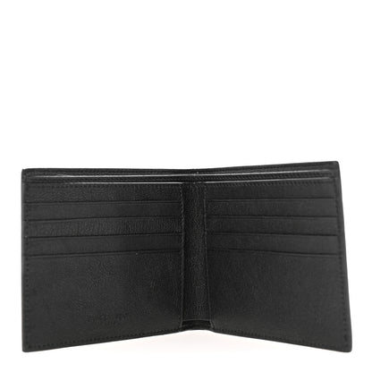 Saint Laurent Calfskin Leopard Print East West Wallet Natural Black 4 of 6