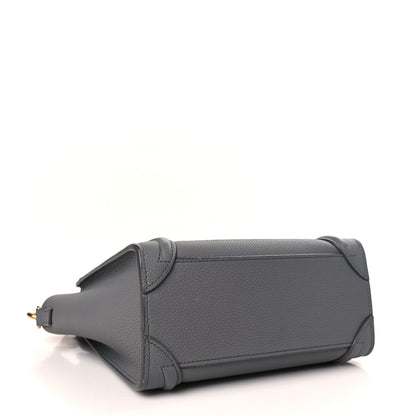 Celine Baby Drummed Calfskin Nano Luggage Kohl 4 of 10