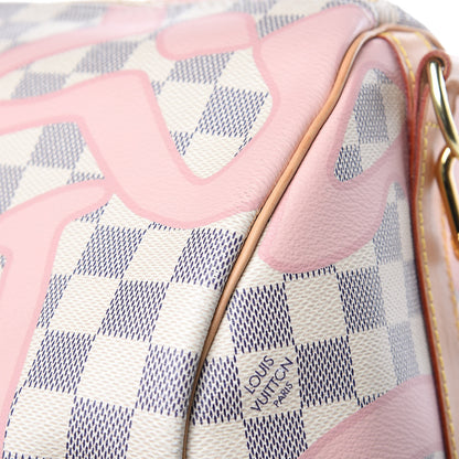 Louis Vuitton Damier Azur Tahitienne Keepall Bandouliere 50 Rose Ballerine 13 of 18