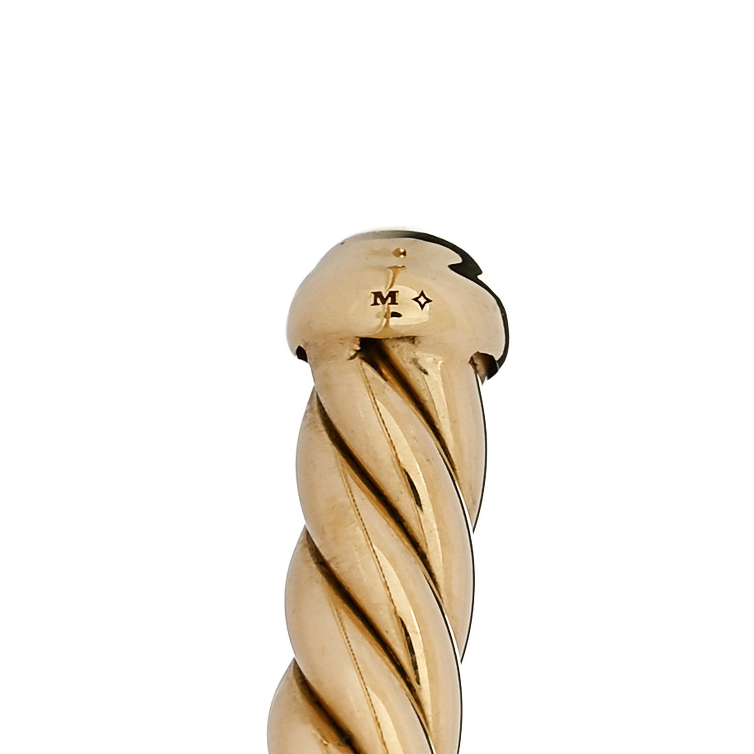 David Yurman 18K Yellow Gold Diamond 4mm Cablespira X Station Cable Bracelet 4 of 4