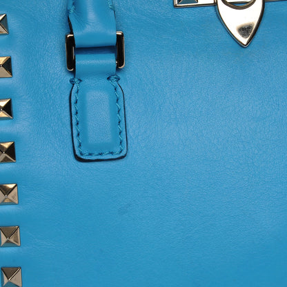 Valentino Garavani Vitello Mini Rockstud Double Handle Tote Parrot 8 of 10