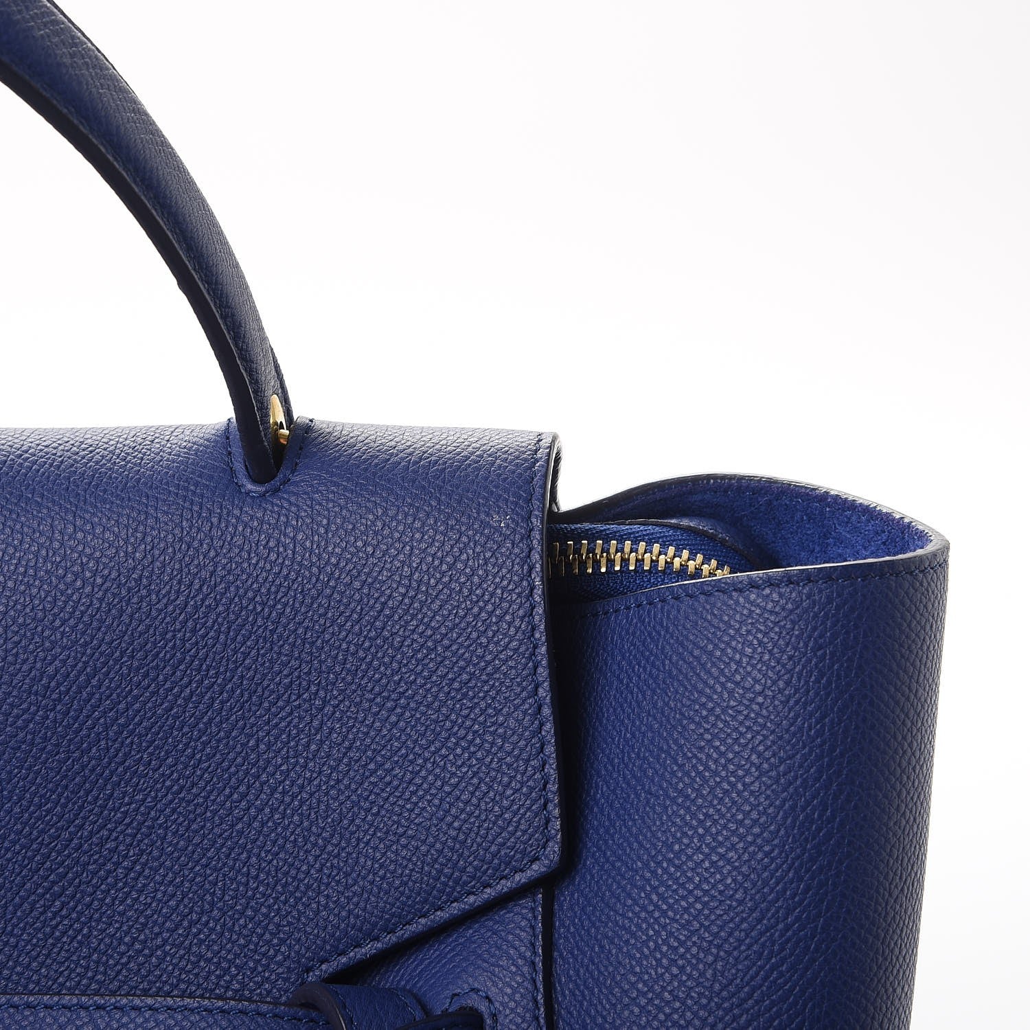Celine Grained Calfskin Mini Belt Bag Indigo 11 of 19